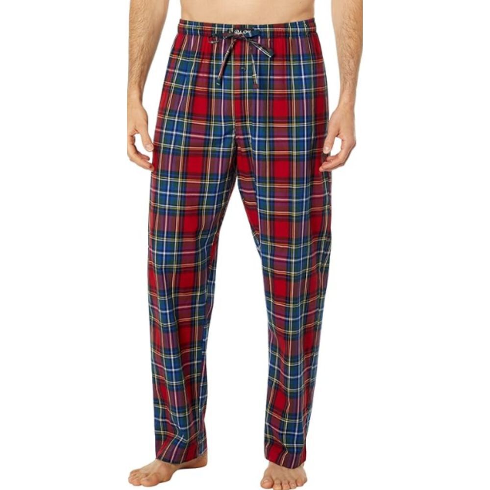 Polo Ralph Lauren Men's Plaid Flannel PJ Pants Size M Drawstring Loungewear